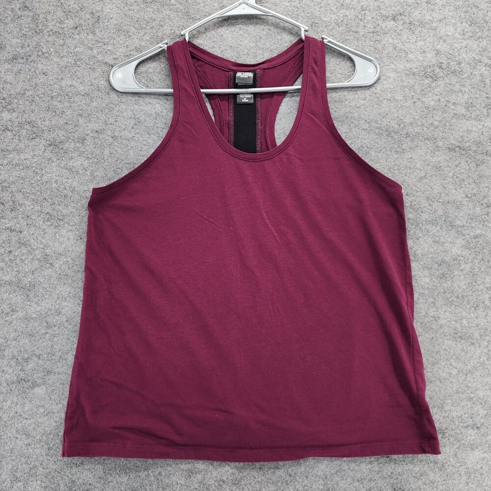 Victoria Secret Sport Tank Top Womens Medium Tank Racerback Red